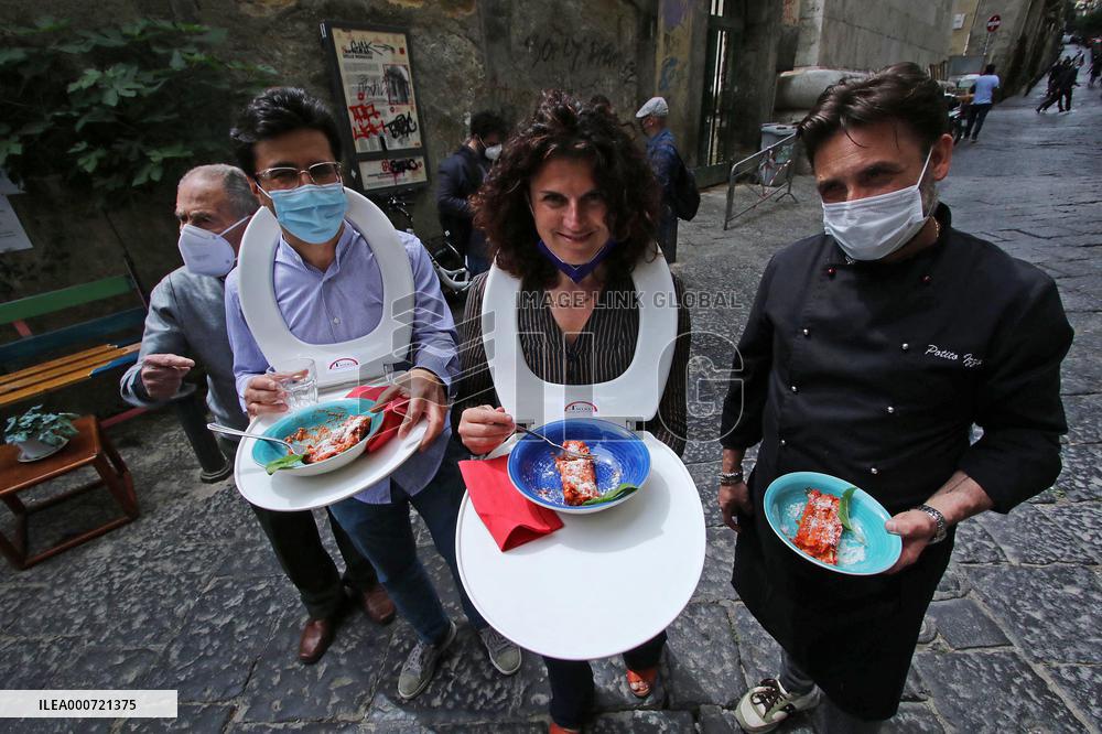 Restaurateurs Protest - Naples