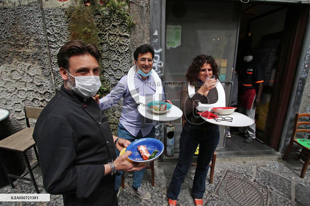 Restaurateurs Protest - Naples