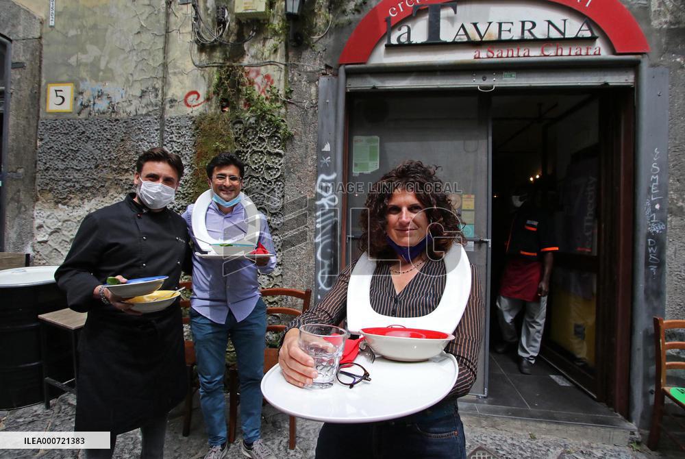 Restaurateurs Protest - Naples