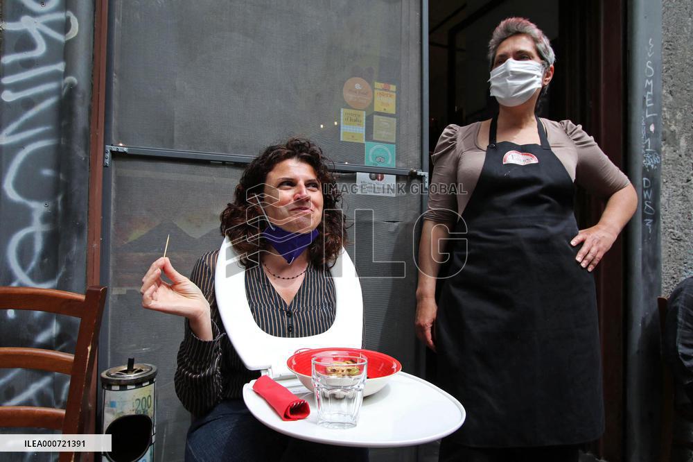 Restaurateurs Protest - Naples