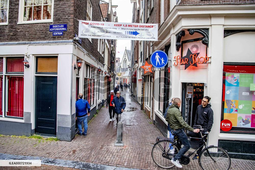Red Light District Reopening - Amsterdam