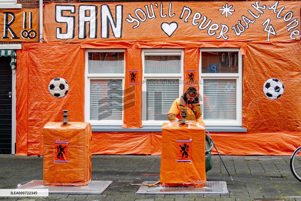 Orange Streets For The European Football 2021 - The Hague