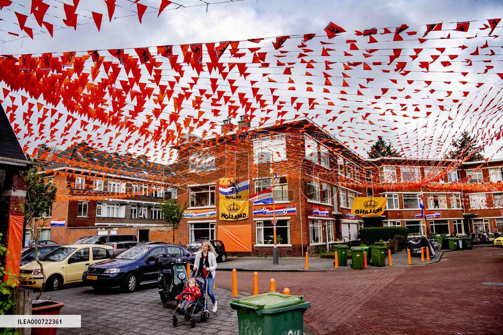 Orange Streets For The European Football 2021 - The Hague
