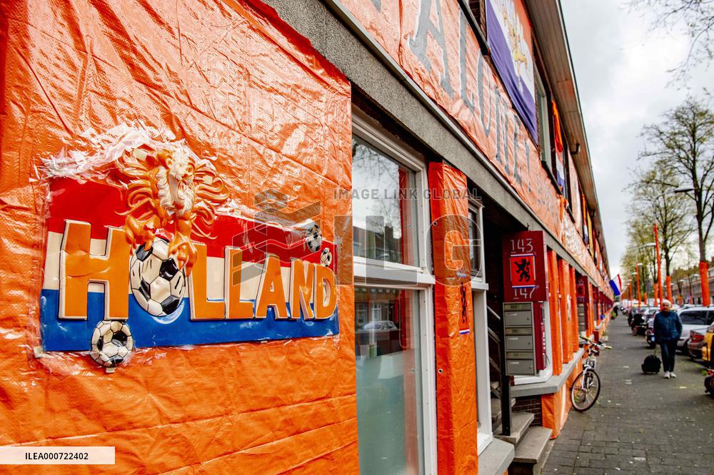 Orange Streets For The European Football 2021 - The Hague