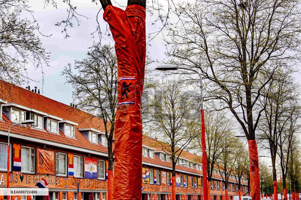 Orange Streets For The European Football 2021 - The Hague