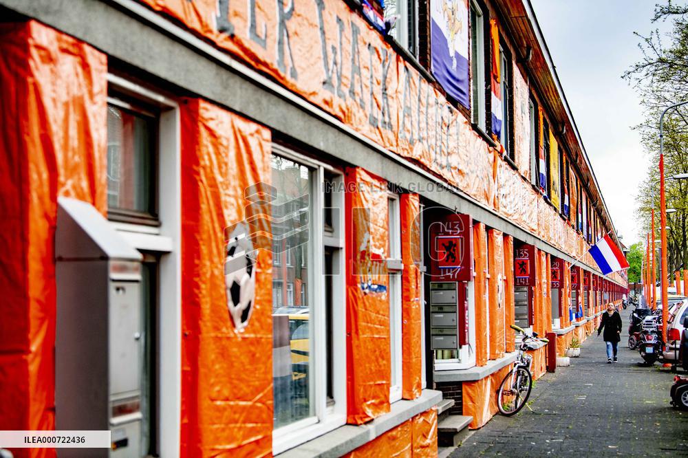 Orange Streets For The European Football 2021 - The Hague