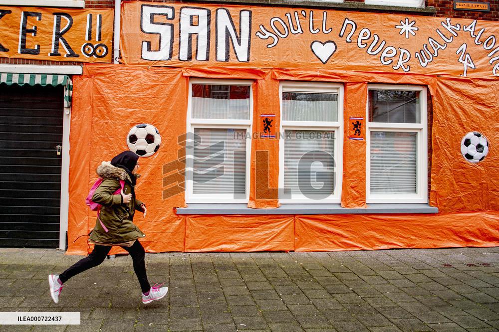 Orange Streets For The European Football 2021 - The Hague