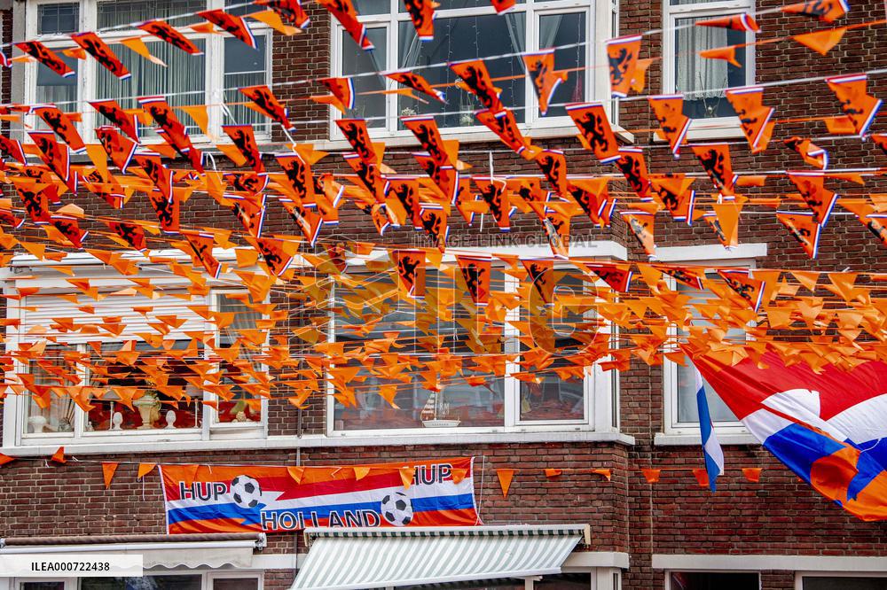 Orange Streets For The European Football 2021 - The Hague