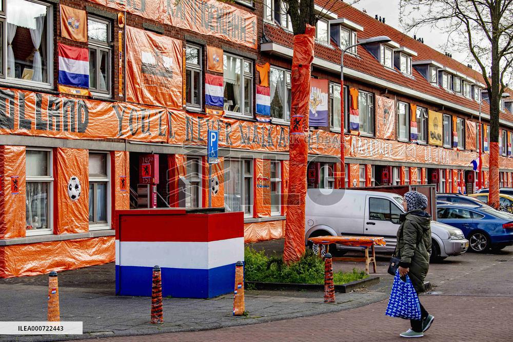 Orange Streets For The European Football 2021 - The Hague