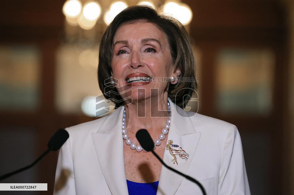Moon And Pelosi Press Conference - Washington