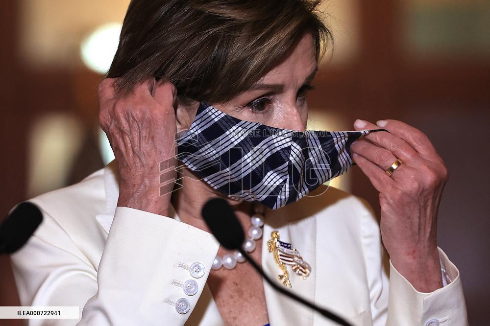 Moon And Pelosi Press Conference - Washington