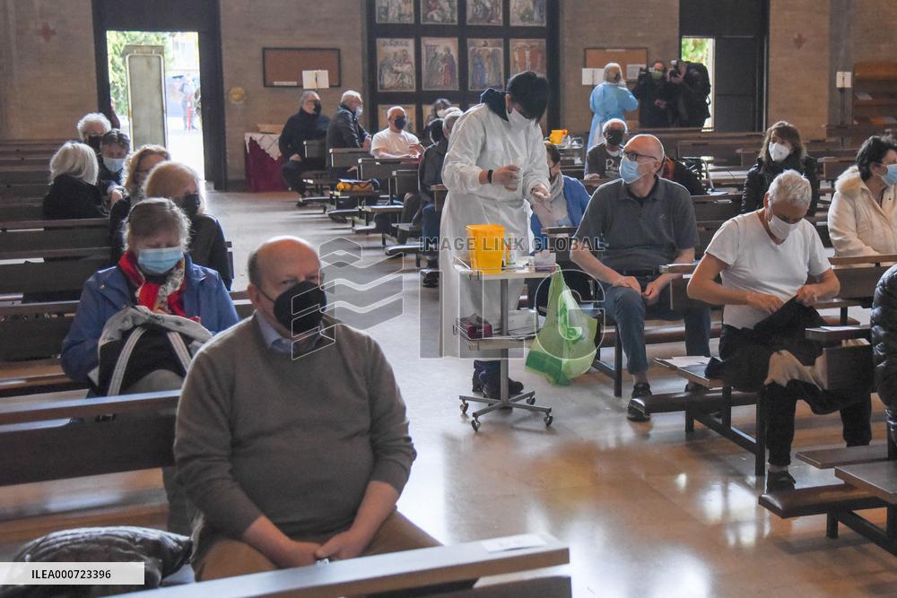 Church Turns Vaccination Centre - Padua