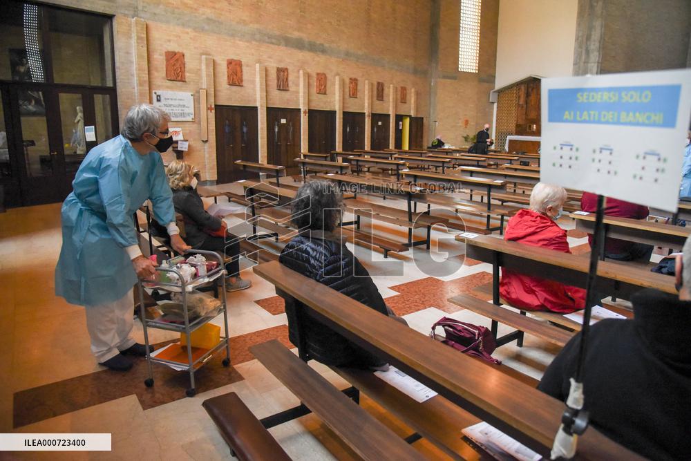 Church Turns Vaccination Centre - Padua