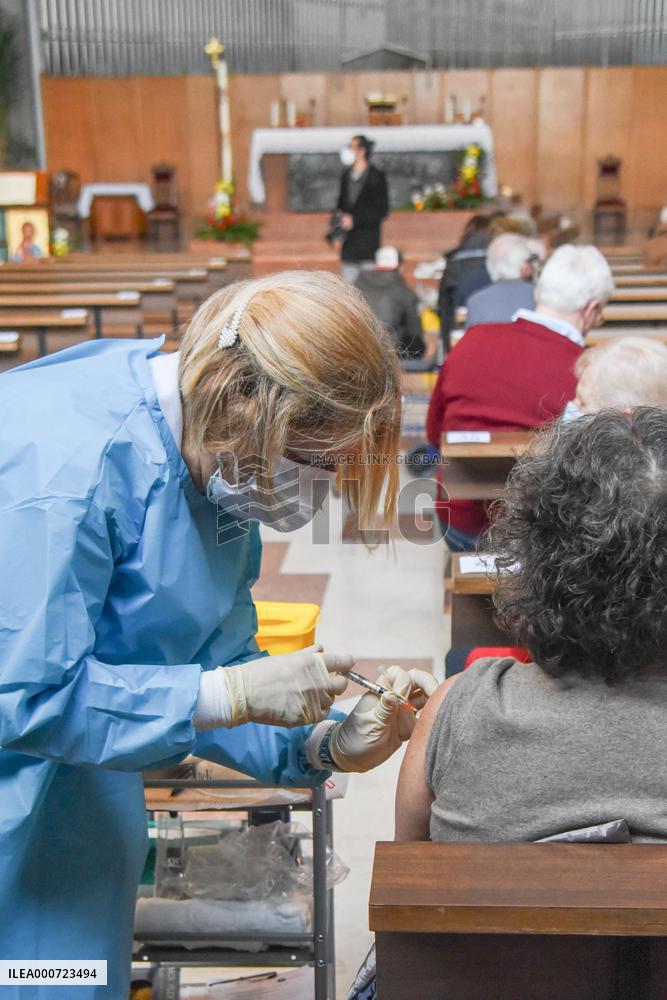 Church Turns Vaccination Centre - Padua