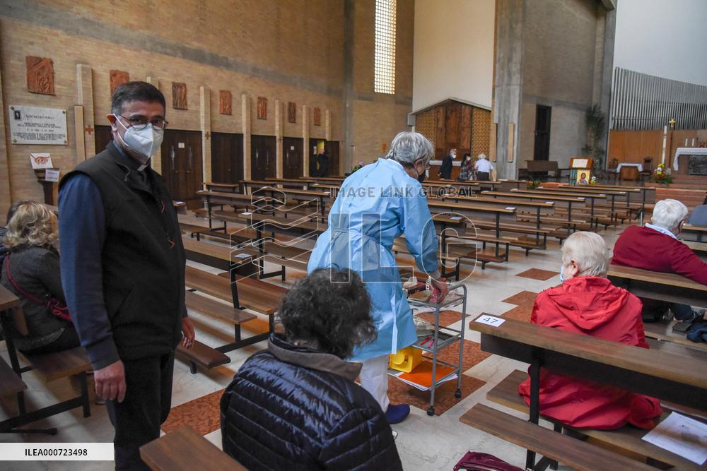 Church Turns Vaccination Centre - Padua