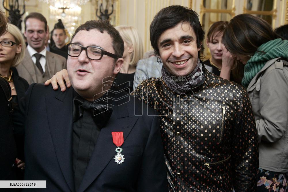Alber Elbaz honored with the medal of 'Chevalier de la legion d'honneur', Paris