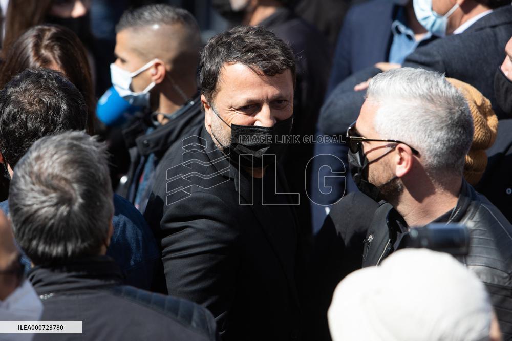Personalities during the Sarah Halimi gathering - Paris