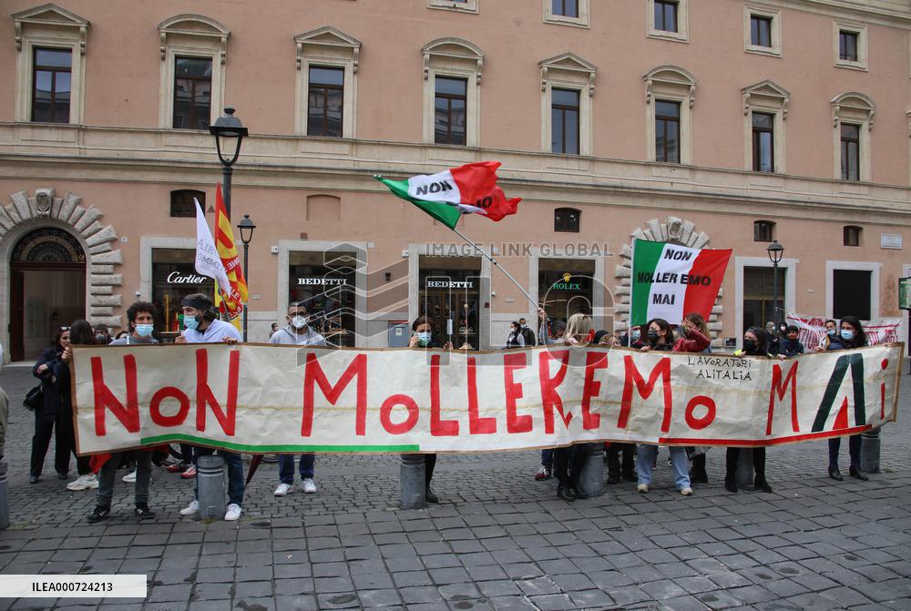Alitalia Employees Demonstration - Rome
