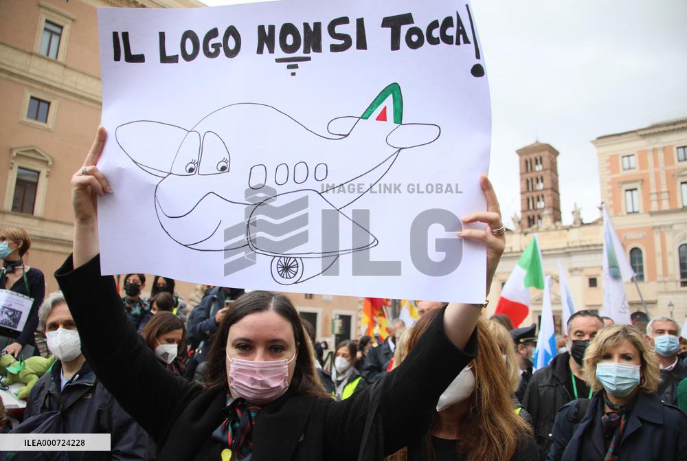 Alitalia Employees Demonstration - Rome
