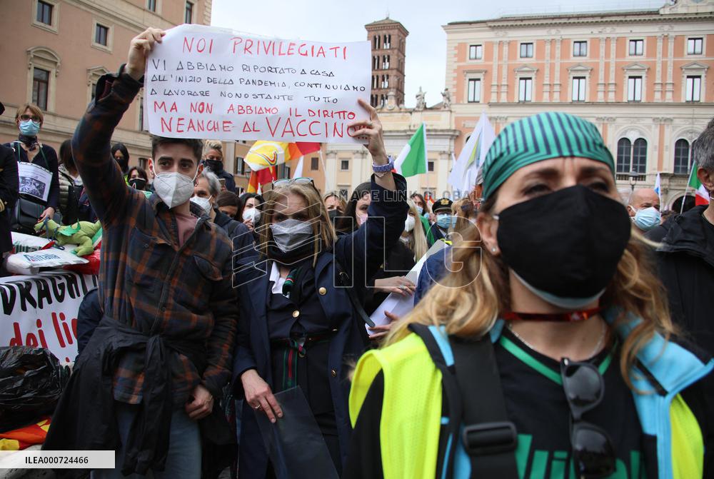 Alitalia Employees Demonstration - Rome
