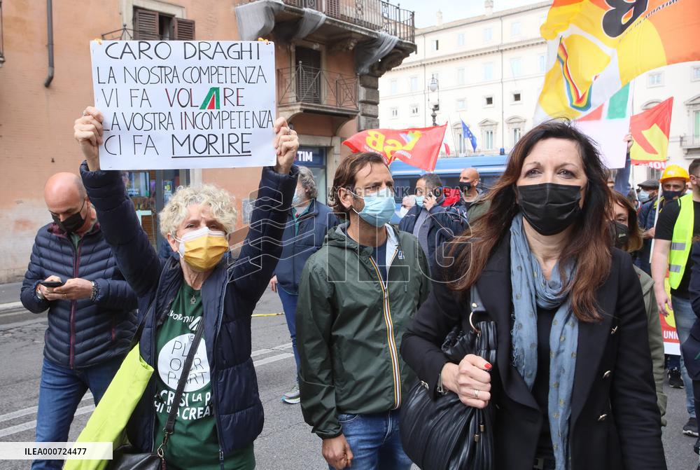 Alitalia Employees Demonstration - Rome