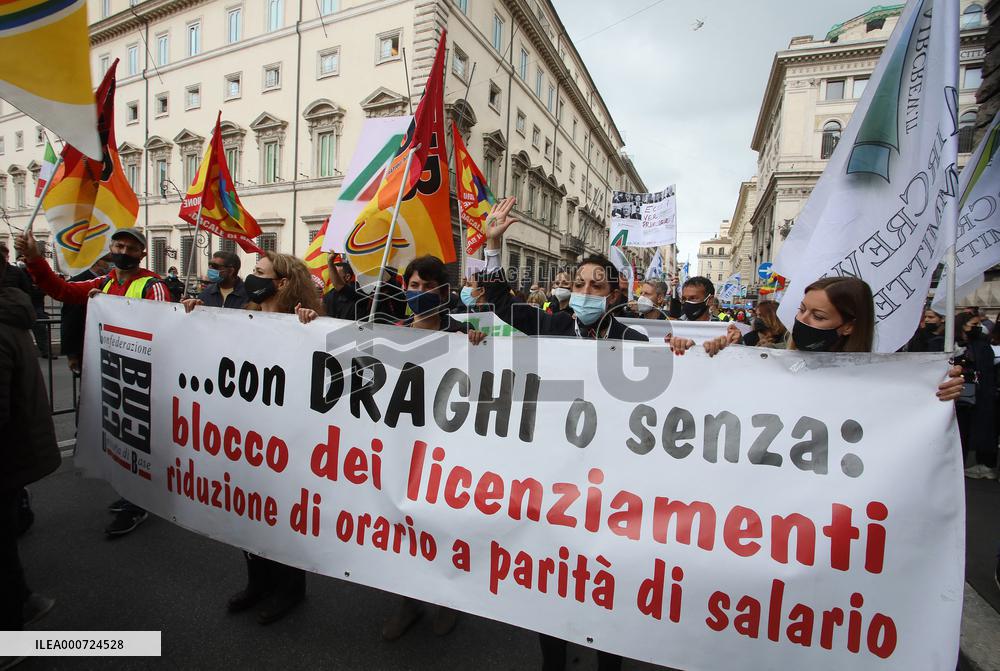 Alitalia Employees Demonstration - Rome