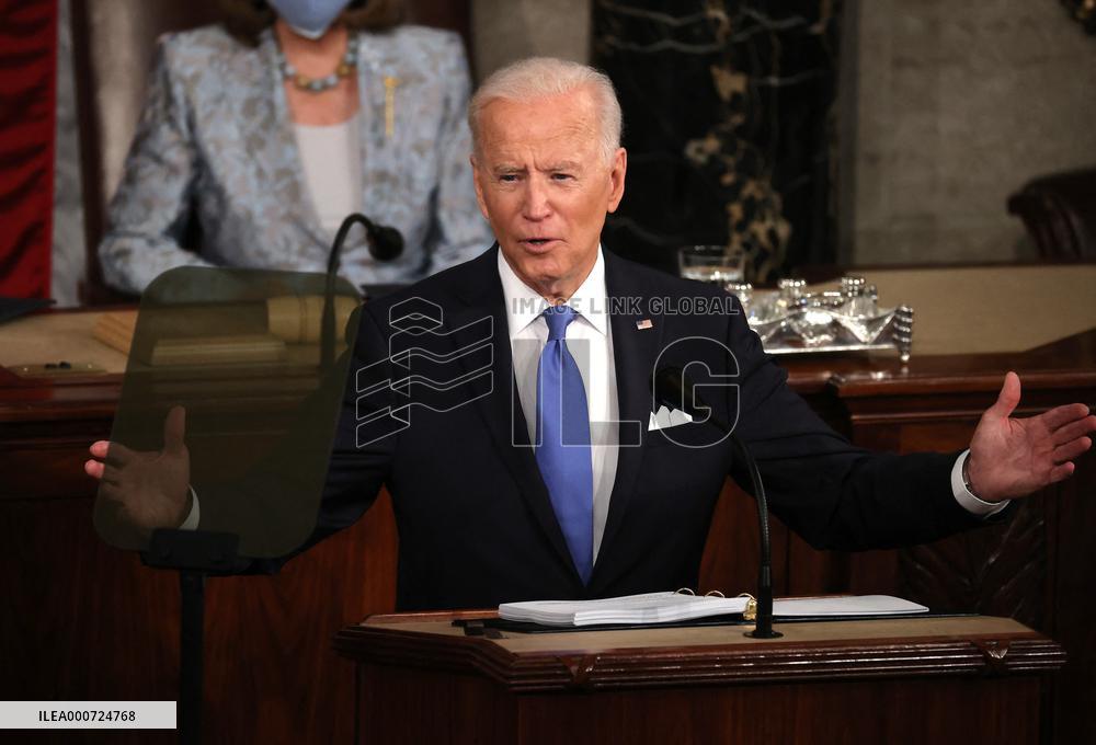 Biden Delivers First Joint Address To Congress - Washington