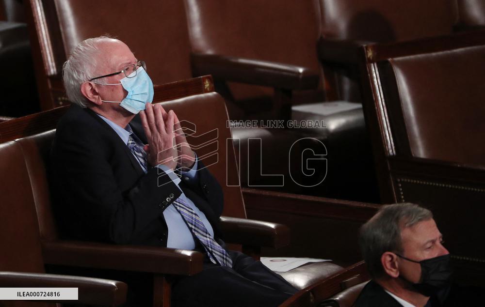 Biden Delivers First Joint Address To Congress - Washington
