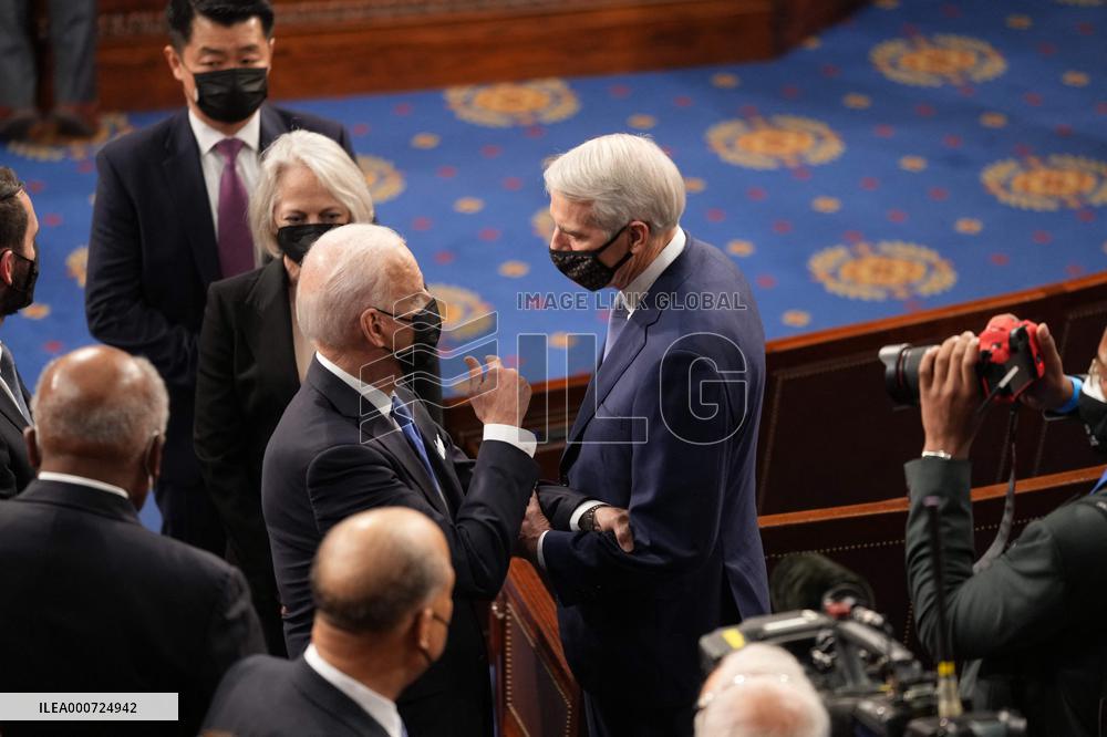 Biden Delivers First Joint Address To Congress - Washington