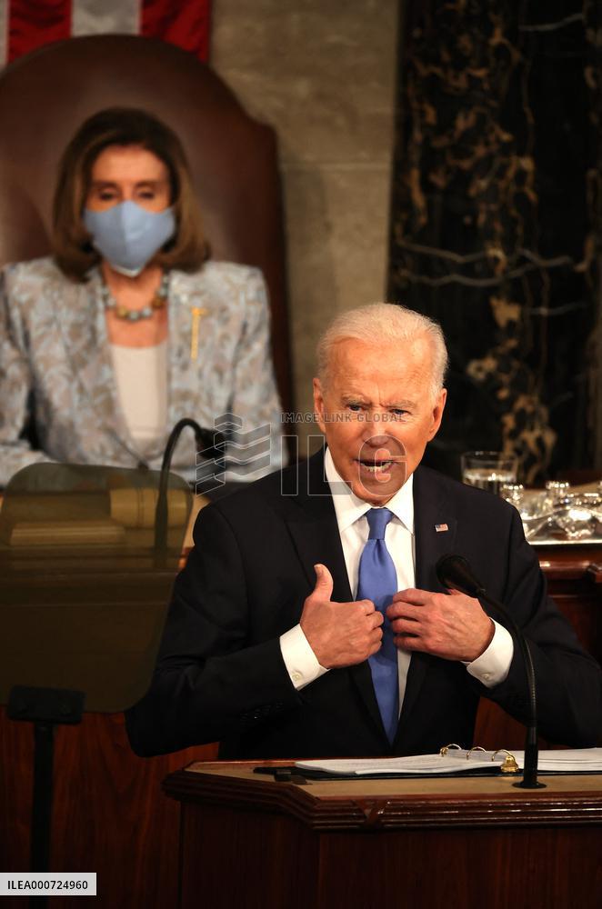 Biden Delivers First Joint Address To Congress - Washington