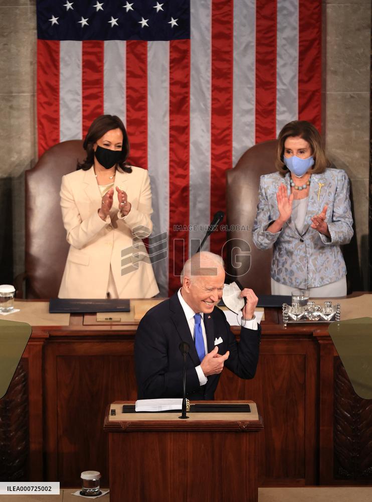 Biden Delivers First Joint Address To Congress - Washington