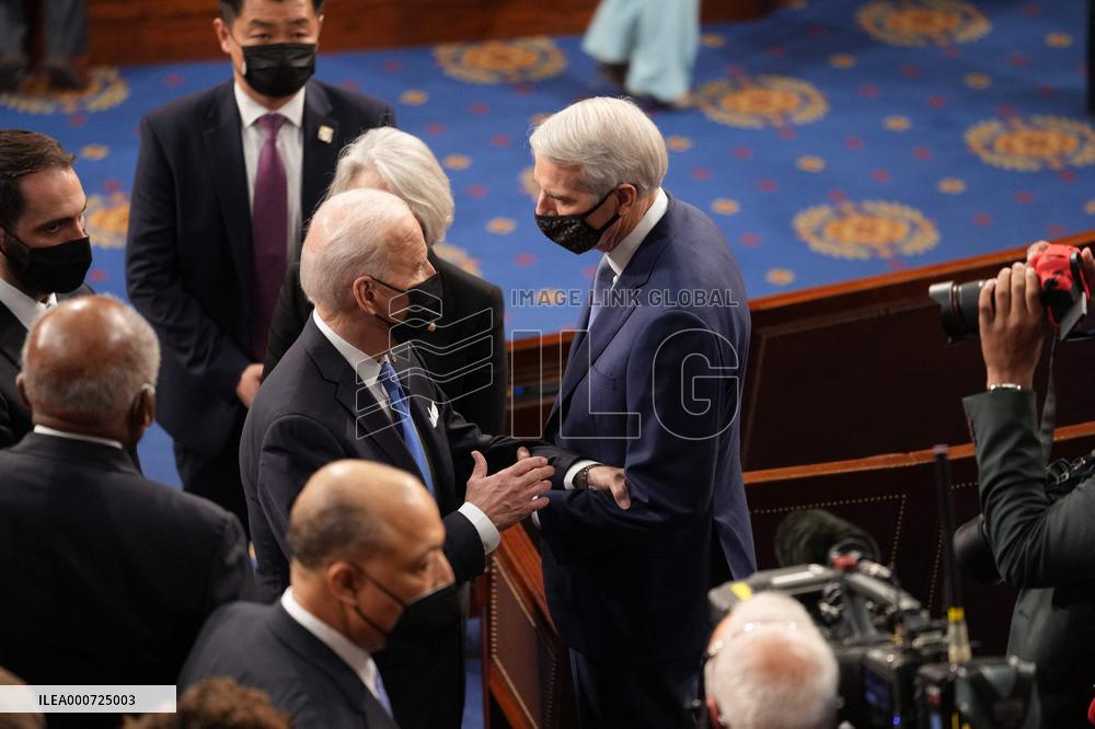 Biden Delivers First Joint Address To Congress - Washington