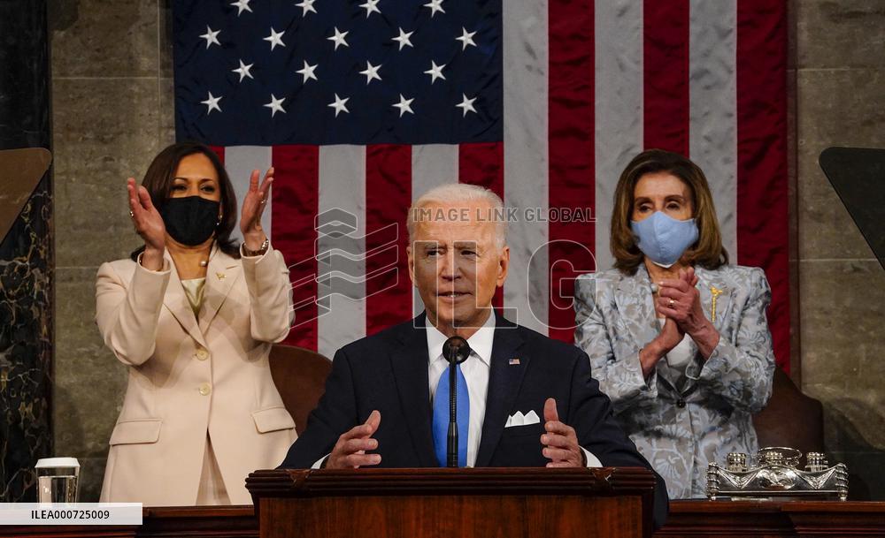 Biden Delivers First Joint Address To Congress - Washington