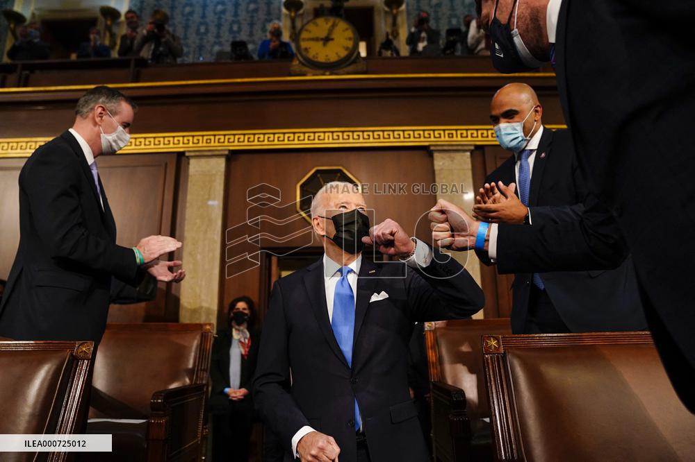 Biden Delivers First Joint Address To Congress - Washington