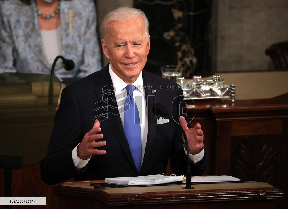 Biden Delivers First Joint Address To Congress - Washington