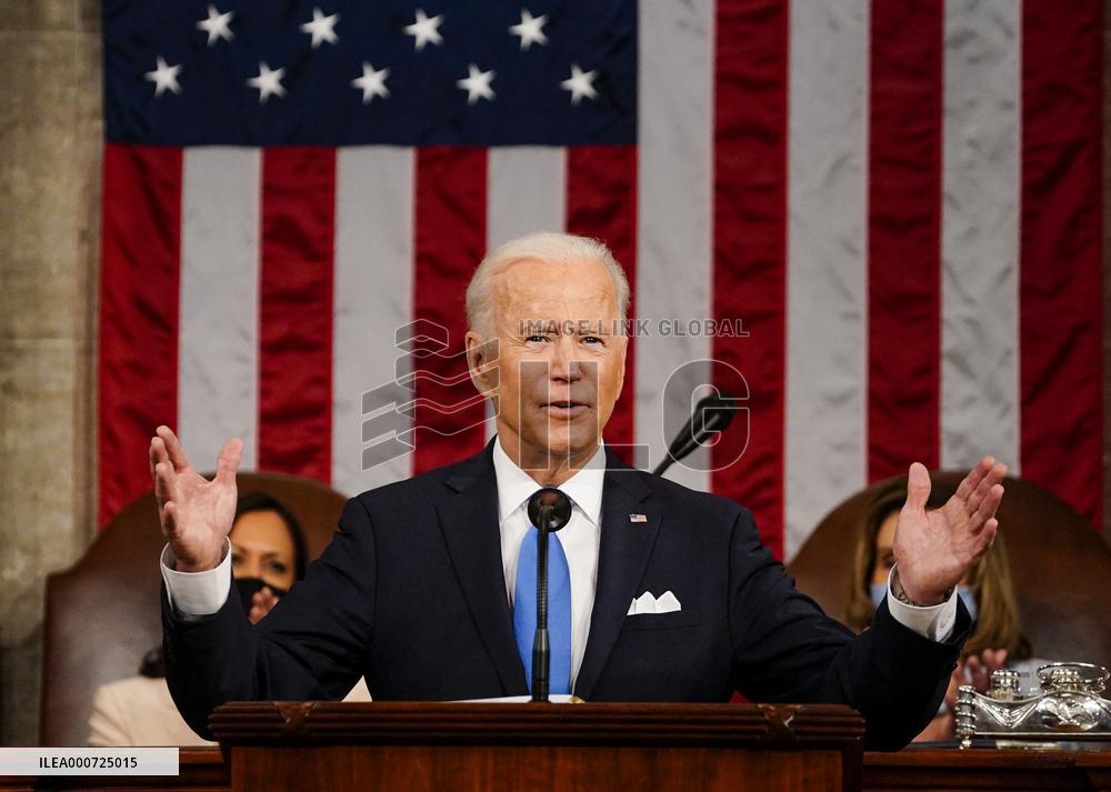 Biden Delivers First Joint Address To Congress - Washington