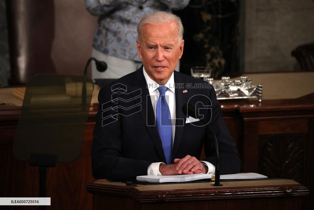 Biden Delivers First Joint Address To Congress - Washington