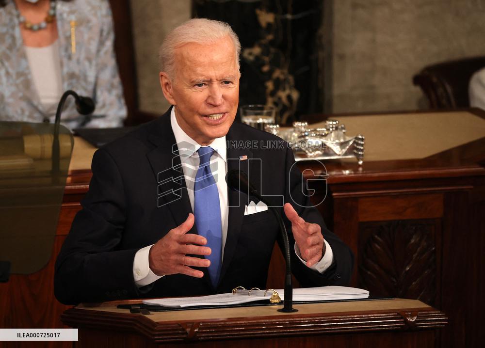 Biden Delivers First Joint Address To Congress - Washington