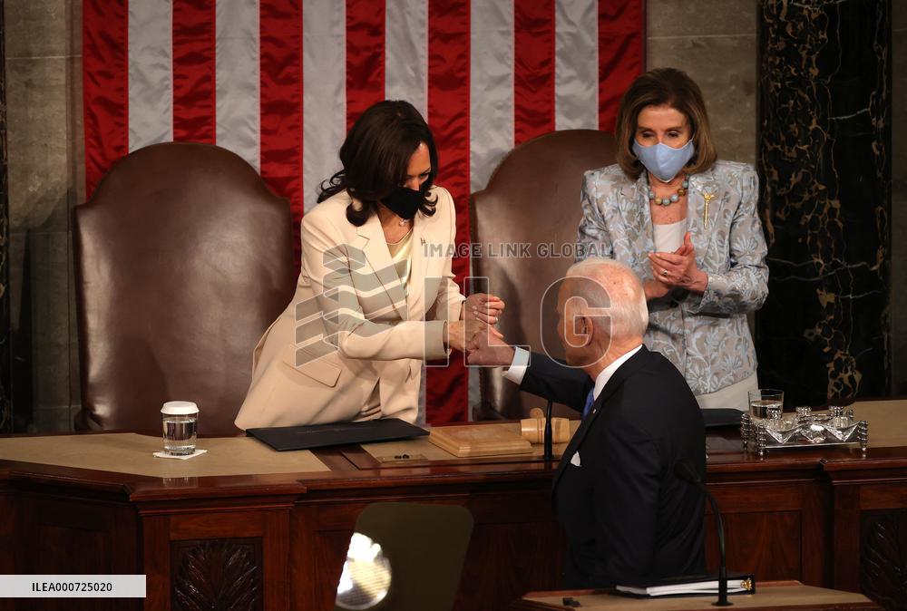 Biden Delivers First Joint Address To Congress - Washington
