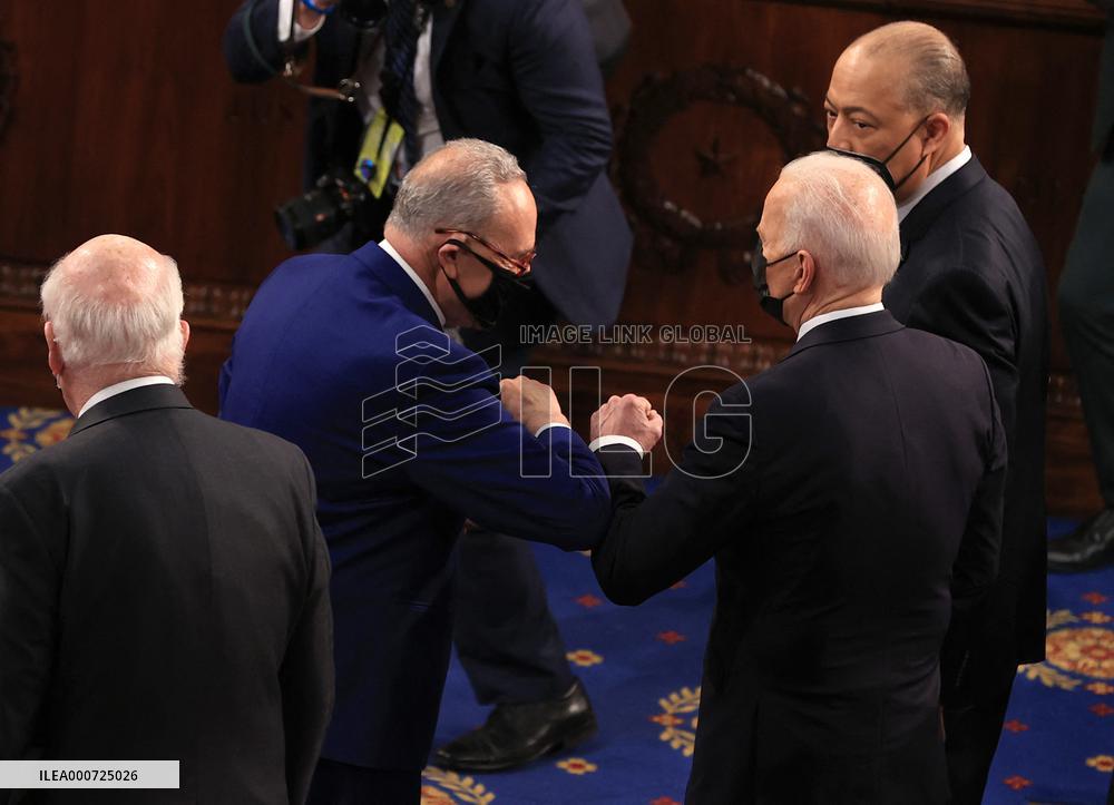 Biden Delivers First Joint Address To Congress - Washington