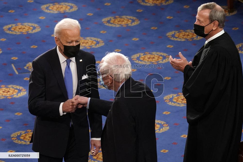 Biden Delivers First Joint Address To Congress - Washington