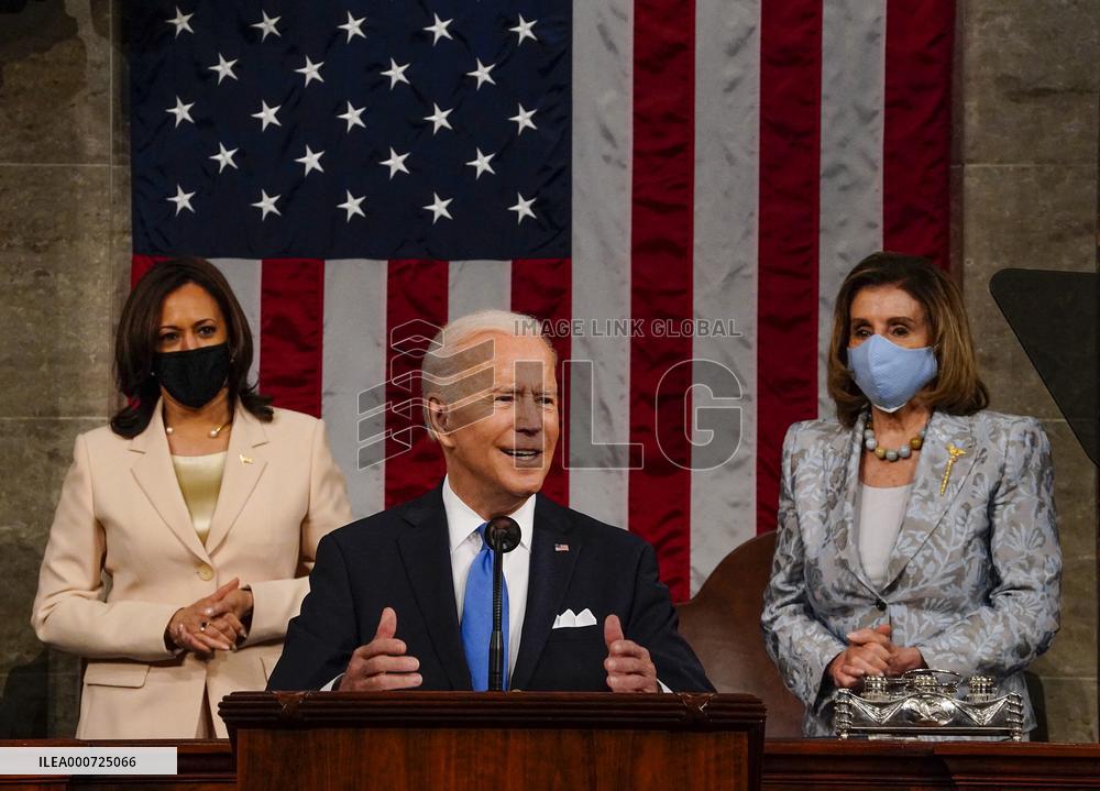 Biden Delivers First Joint Address To Congress - Washington