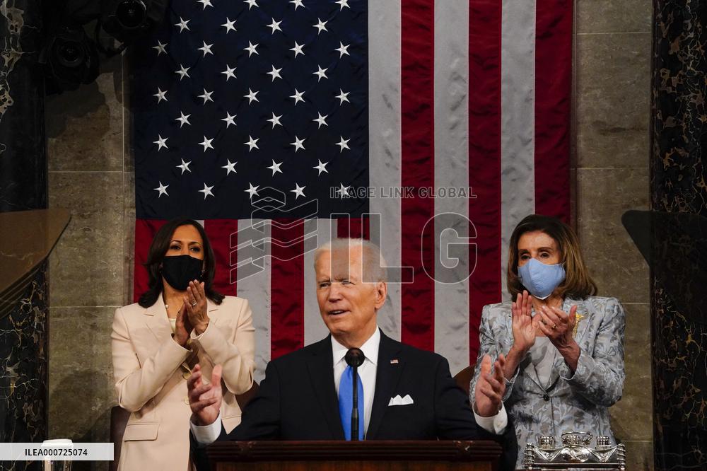 Biden Delivers First Joint Address To Congress - Washington