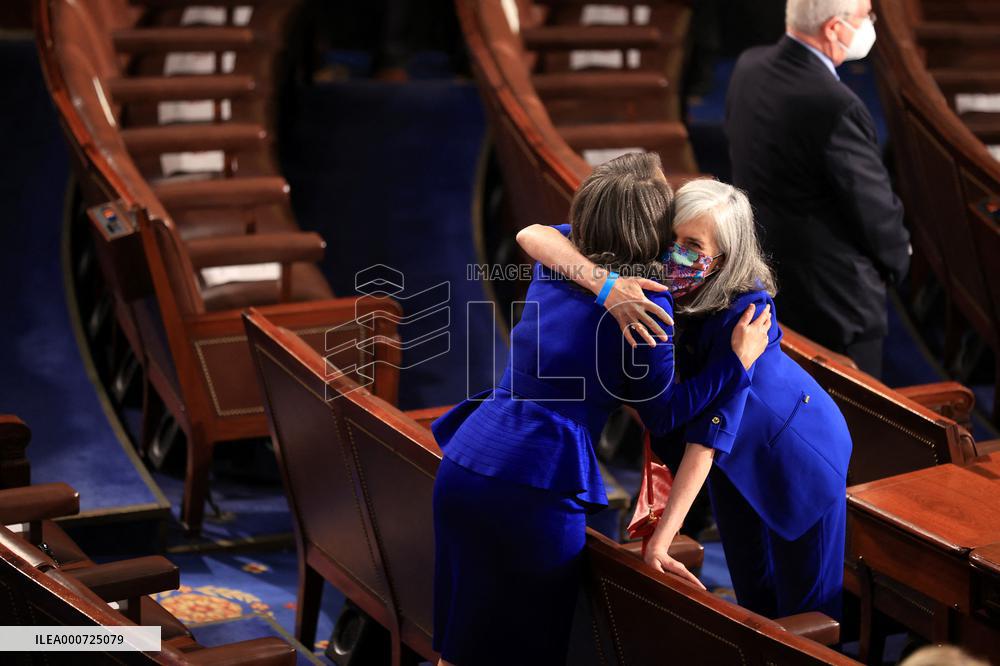 Biden Delivers First Joint Address To Congress - Washington