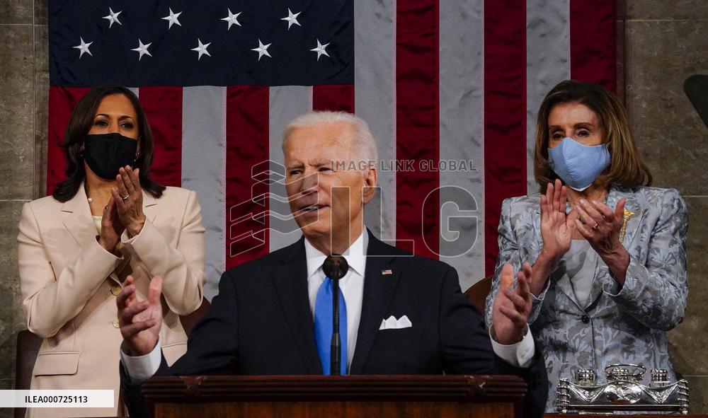 Biden Delivers First Joint Address To Congress - Washington