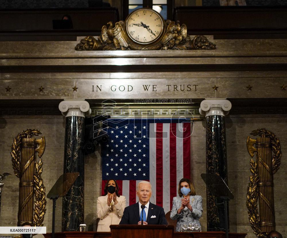 Biden Delivers First Joint Address To Congress - Washington