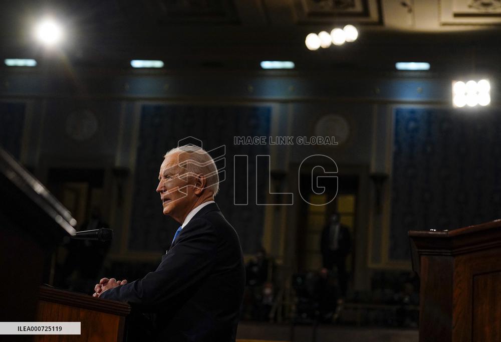 Biden Delivers First Joint Address To Congress - Washington