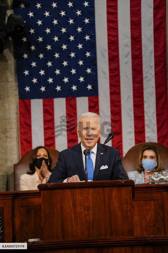 Biden Delivers First Joint Address To Congress - Washington