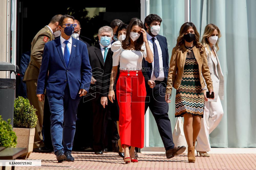 Queen Letizia At The 4th Congress About Strange Diseases - Murcia