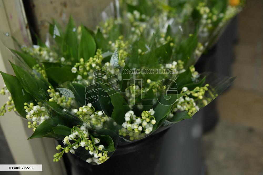 Florists Prepare To Sell Lily Of The Valley - Paris